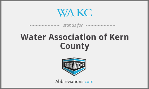 What is the abbreviation for water association of kern county?